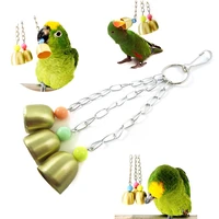 bird toy parrot climbing chewing hanging swing bell colorful bead parrot bite swings pet accessories bird supplies