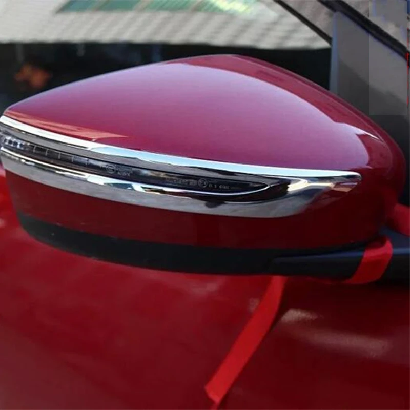 

ABS Plastic Chrome For Nissan Leaf 2017 2018 2019 Car styling Auto Accessories Car Rearview mirror decoration strip Cover Trim