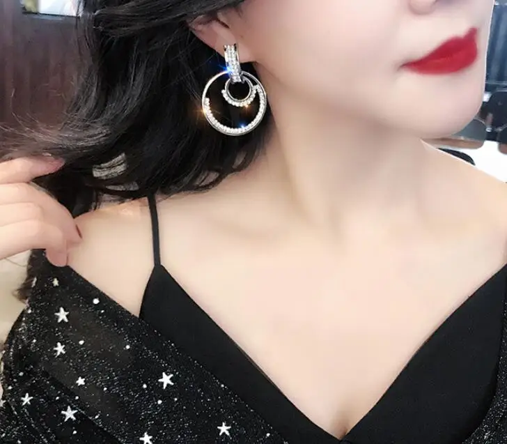 2021 Новые Креативные Ювелирные серьги с кристаллами модные дикой