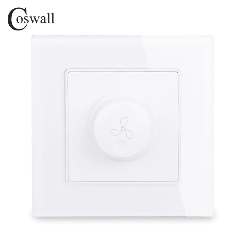 Контроллер вентилятора COSWALL 16 а 15 300 вт|crystal glass panel switch|glass switchinterruptor switch |