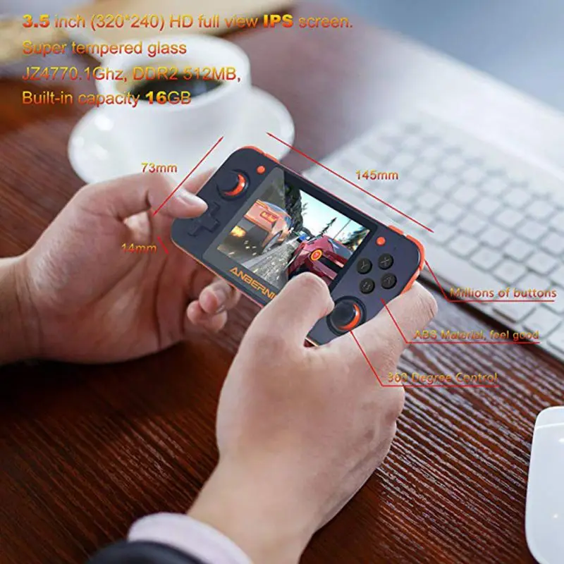 

Игровая консоль в стиле ретро, 3,5 дюйма, портативный игровой плеер с цветным экраном, встроенные классические игры, Ручной игровой прибор, по...