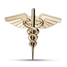 Модифицированный автомобиль 3D металлическая наклейка логотип звезда жизни двойная змея синяя аварийная скорая помощь значок автомобильный боковой брызговик Багажник автомобильный Декор