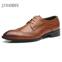 wedding dress mens loafer brogue leather shoes size 37 48 business man formal shoes classic retro oxford men shoes for suit
