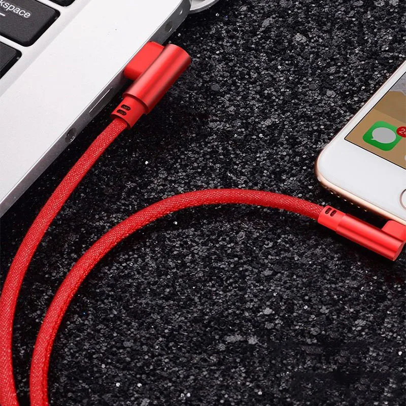 1M Double Elbow 2.4A Fast Charge Quick Chargers Denim data Cable Charging USB Practical Portable Data Line | Мобильные телефоны и
