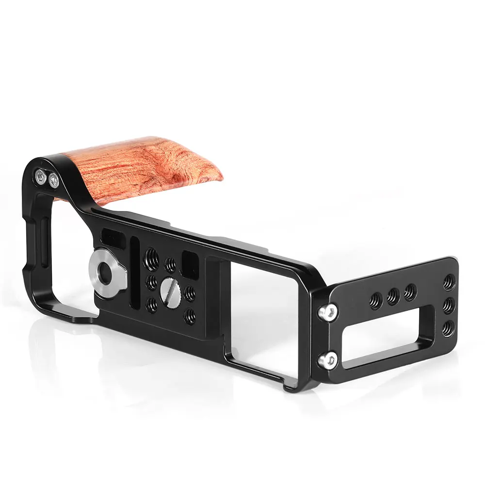 SmallRig l-кронштейн пластина с деревянной ручкой для FUJIFILM GFX 50R Arca-Swiss стандартная Монтажная пластина L-2339