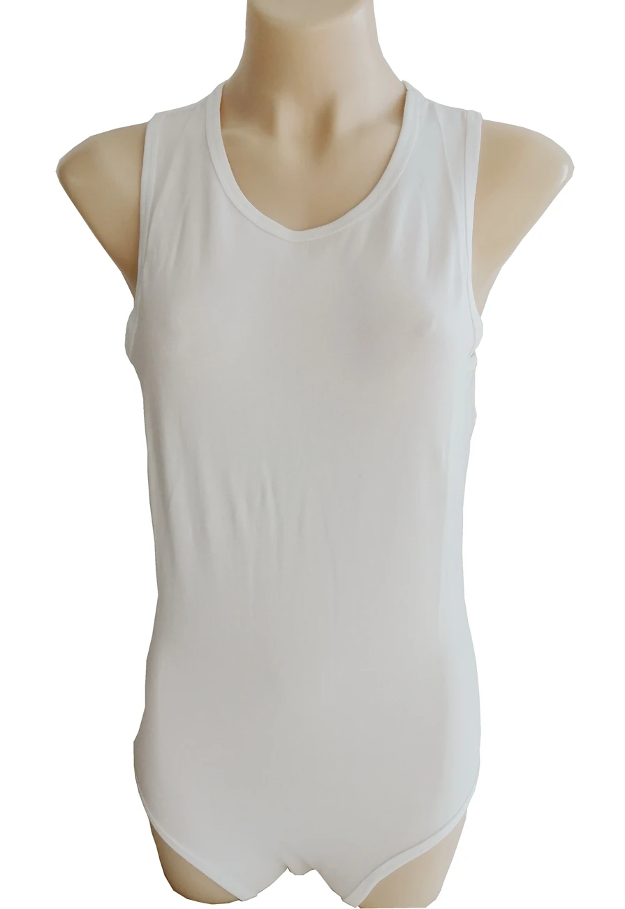 Белый комбинезон без рукавов для взрослых искусственная кожа одежда с рисунком |