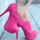 SEIIHEM супер женские ботильоны на платформе из искусственной замши туфли на высоком тонком каблуке, короткие пинетки Mujer; Женская обувь; Для женщин; Botas размер 43 44 47 50 52