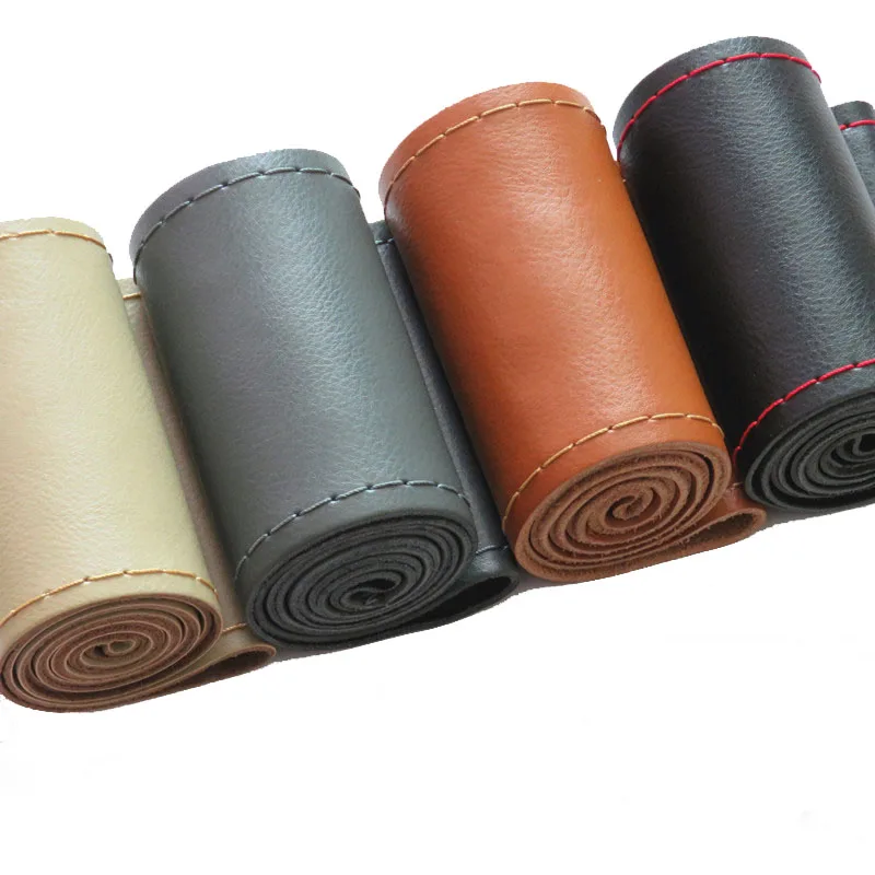 Чехол для руля из натуральной воловьей кожи, 36, 38, 40 см