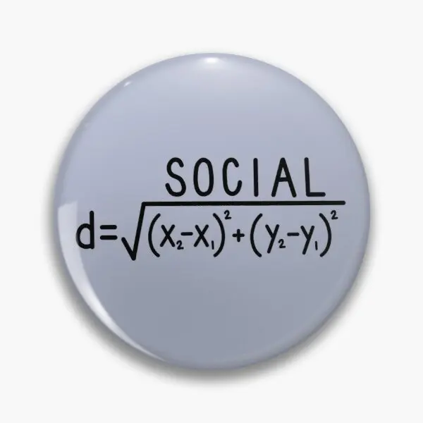 

Social Distance formula iut Soft Enamel Pin Cute Brooch Funny Hat Women Gift Cartoon Decor Lapel Pin Lover Clothes Creative