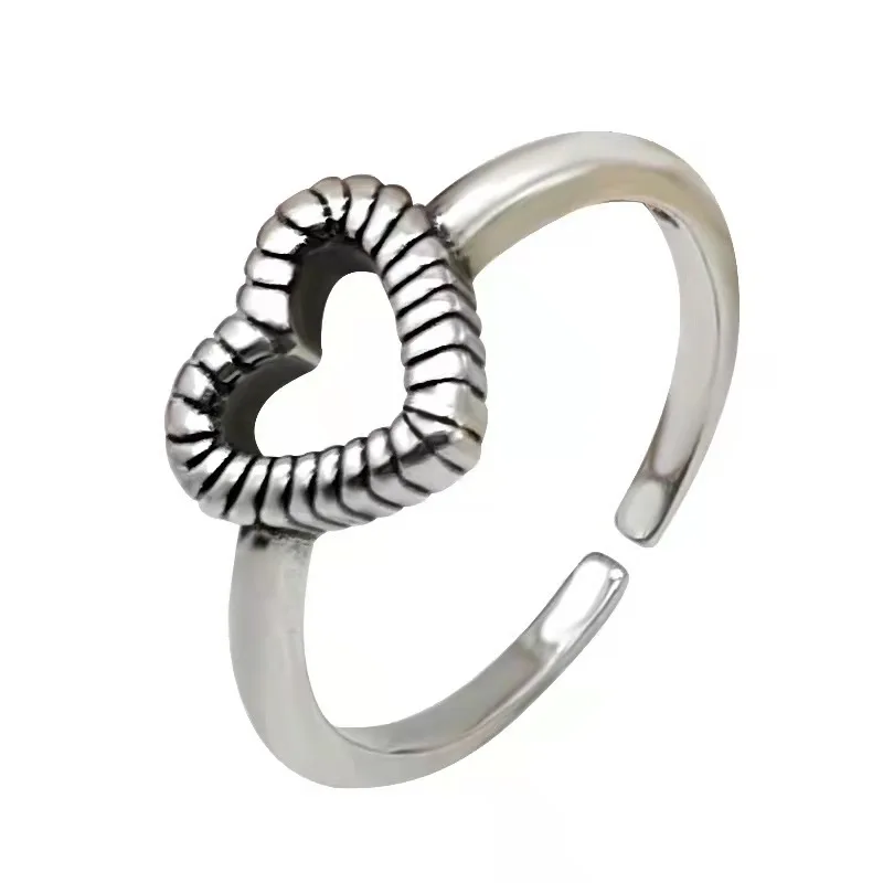 

Five-pointed star overlapping star ring INS sweet and cute heart-shaped fashion simple adjustable ring female