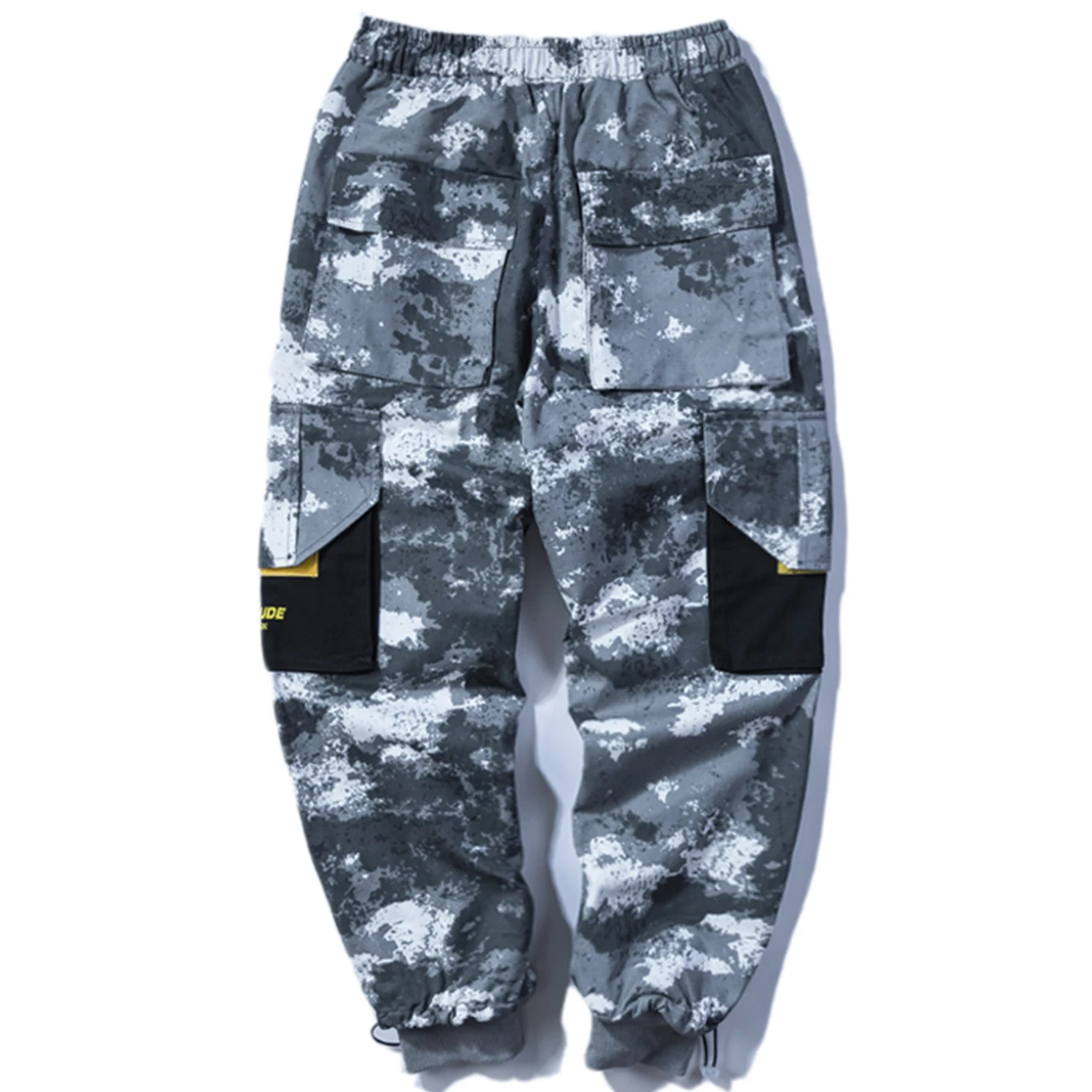 Мужские камуфляжные шаровары составного кроя с большими карманами повседневные