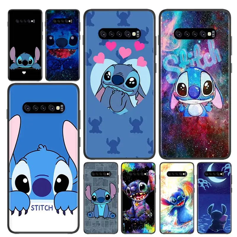 

Cartoon Stitch For OPPO Realme GT Neo 2 Q3 C21Y C11 C21 C20 V15 X7 Q2 i V3 V5 X50 X3 X2 Black SIlicone Phone Case