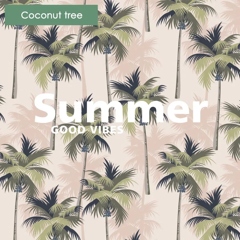 Coconut tree Не прилипает, не давит, подставка для мультфильм рулонные шторы 50%~ затенения ставка изготовление размеров под заказ для мальчиков и девочек детская комната автомобиля рулонные жалюзи с принтом внутри крепление - Цвет: Coconut tree