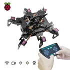 Adeept RaspClaws Hexapod Паук Робот комплект для Raspberry Pi 3 Model B +B2B, паровой сканирующий робот, OpenCL отслеживать цели, видео