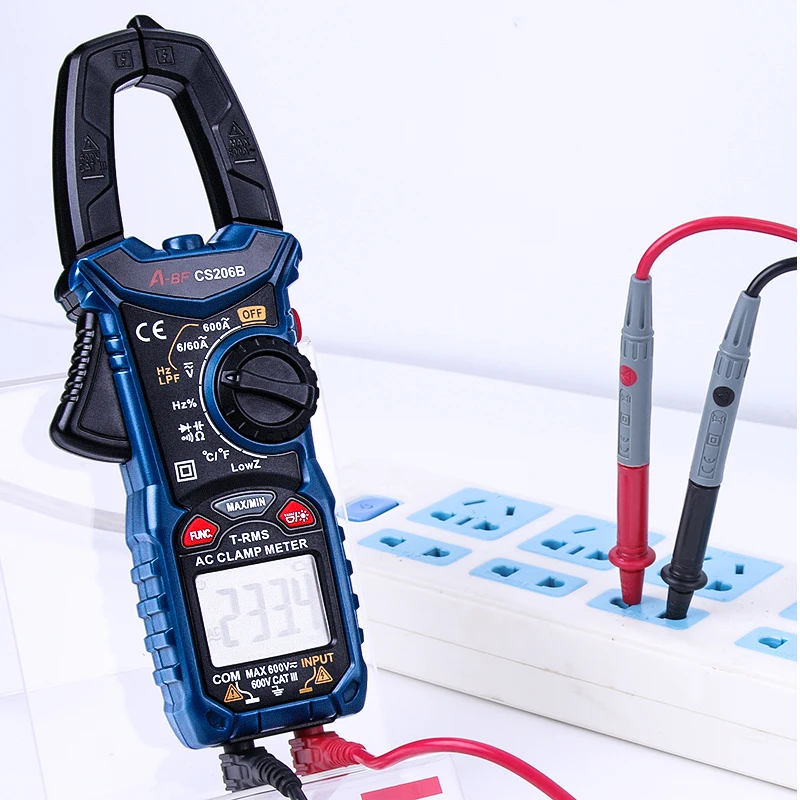 Цифровой зажим тестер A BF с автонастройкой диапазона Бесконтактный индикатор
