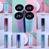 led temperature display vacuum thermal flask 304 stainless steel 13 colours thermos bottle cute water bottle thermos mug