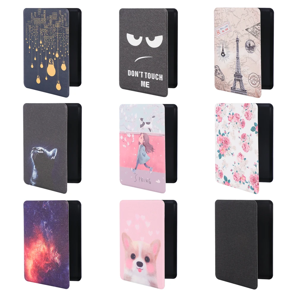 Ультратонкий Модный чехол-книжка Kindle Smart Folio из искусственной кожи для нового Kindle Paperwhite 4 10-го поколения, защитный чехол