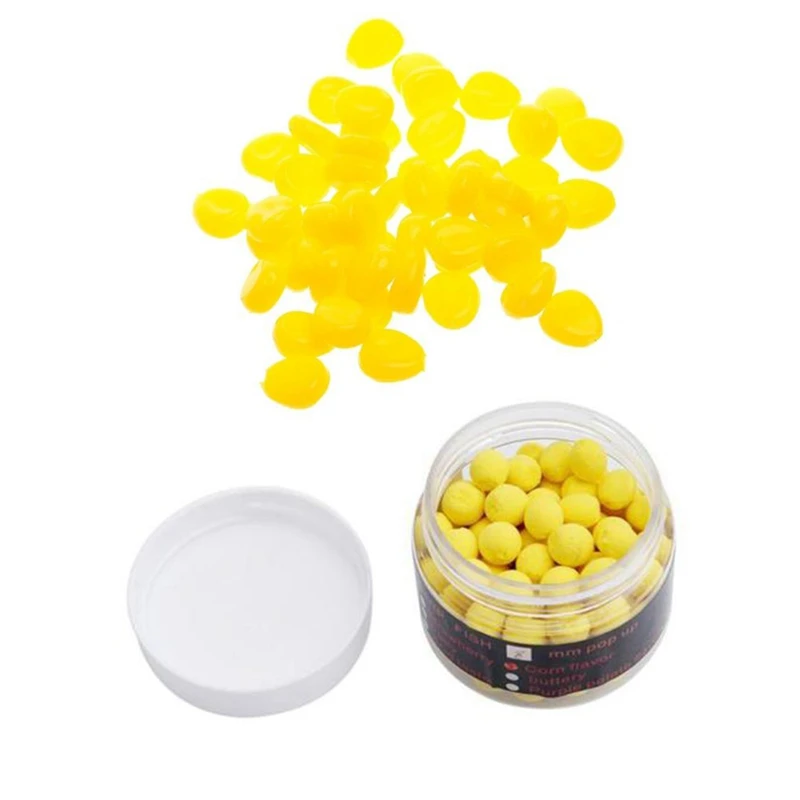 

1 Box Smell Up Fishing Lure Boilies Floating Carp Baits Soluble in Water Yellow-Corn 14Mm & 50Pcs Carp Fishing Corn Floating Art