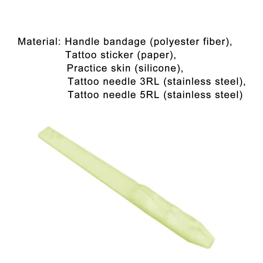 

1Set Tattoo Kit 3D Printing Practice Tool Stainless Steel DIY Makeup Hand Poke Stick for Beginner