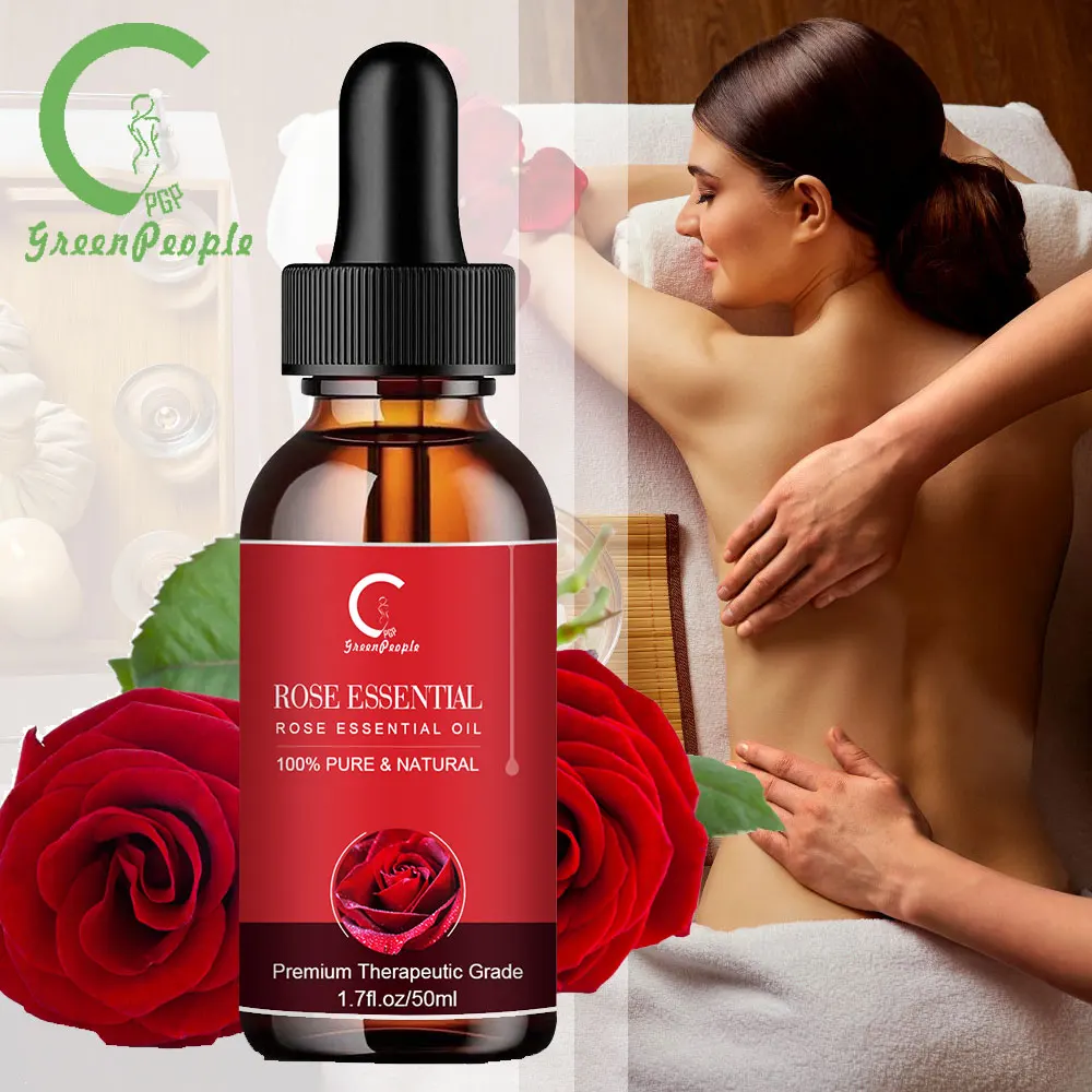 

GPGP Greenpeople Rose Essential Oil Relaxes SPA Oil Moisturizing Firming Skin Oil Improve Sleeping YOGA Skincare Massage Oil