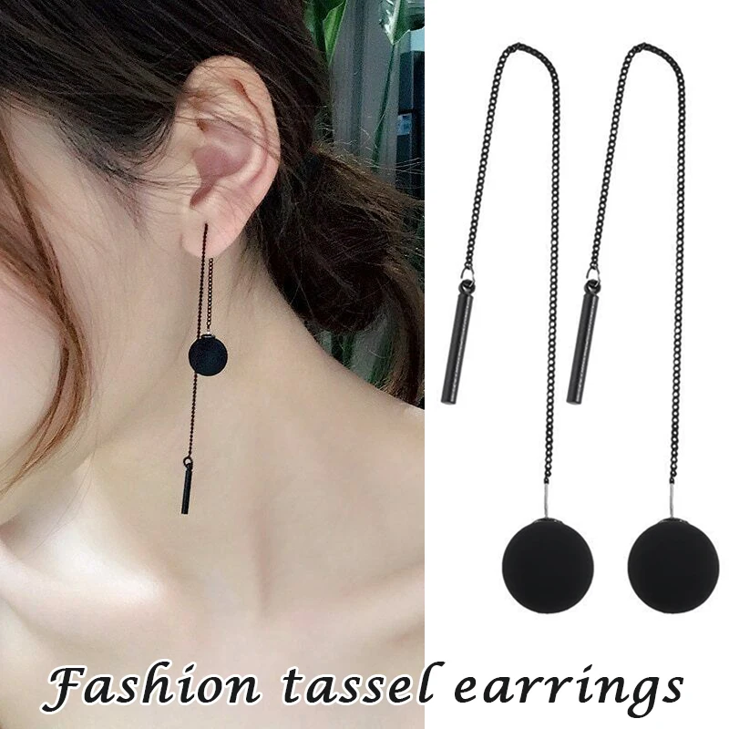 

Стильные серьги-гвоздики с кисточками Нити Длинные ювелирные изделия из жемчуга мотаться вечерние Шарм Для женщин ENDQ