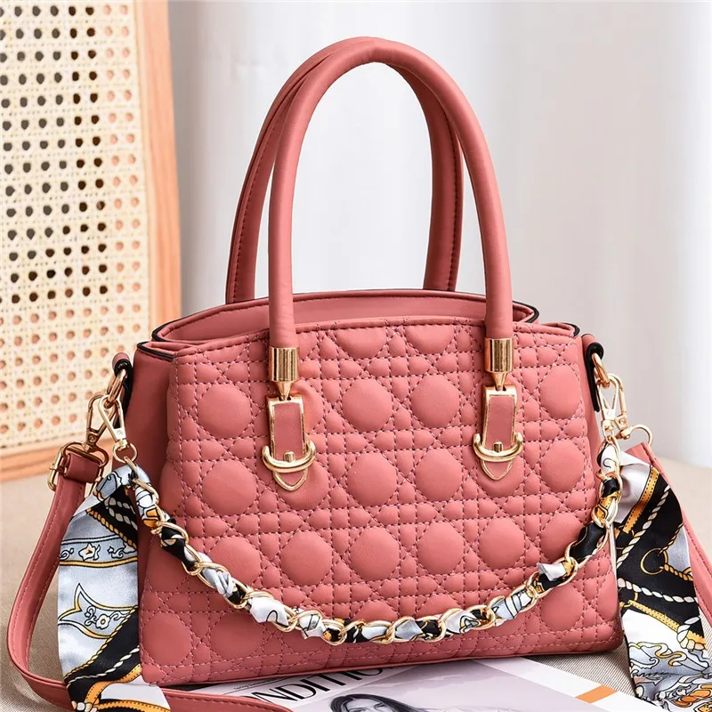 

2021 New Fashion All-match Simple Rhombic Chain Bag Ladies Shoulder Diagonal Bag Purses and Handbags Luxury Designer Sac A Main