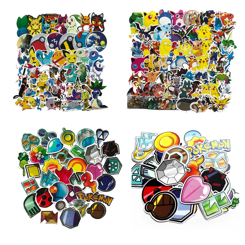 Takara Tomy 62 шт./пакет игры "Покемон го" Стикеры s Водонепроницаемый наклейка на чемодан для путешествий коробка Стикеры s Меч Щит игровые аксессуары