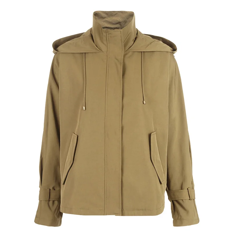 Женский плащ-Тренч с рукавами летучая мышь капюшоном весна-лето Vero Moda | 319117505