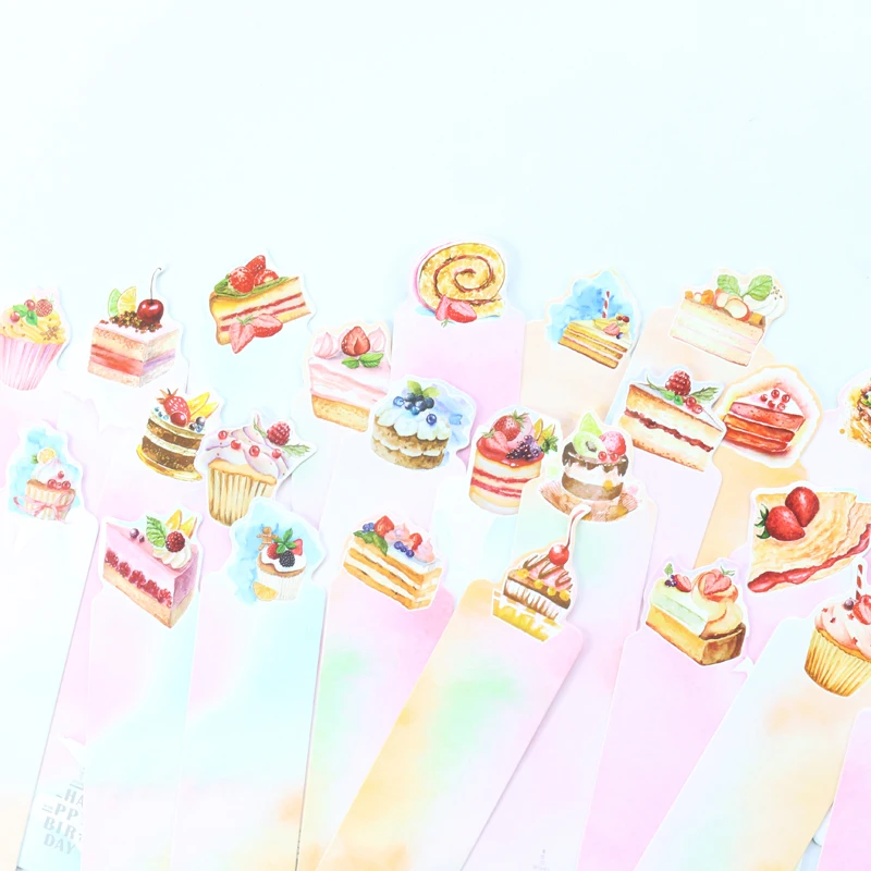 Domikee милые Креативные торты форма офисные школьные закладки для книг kawaii