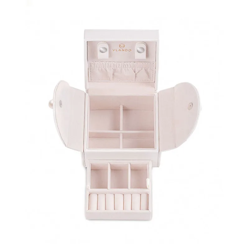 

Fashion Magnet Dark Buckle Jewelry Storage Box Travel Nail Ring Earrings Organizer Bracelet Watch Collection Case Accessories