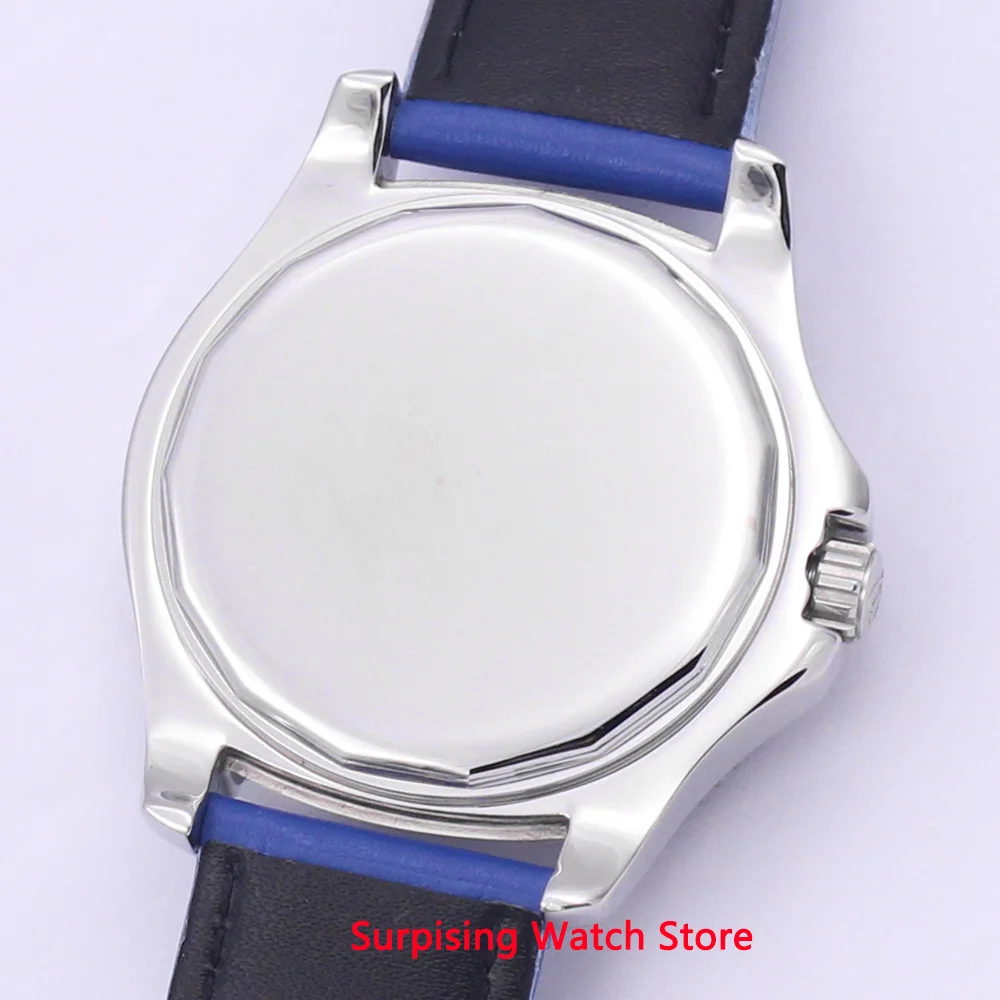 

Bliger 44mm Automatic Mechanical Watch Men Luxury Brand Business Luminous Waterproof Clock Leather Strap Calendar Wristwatch Men