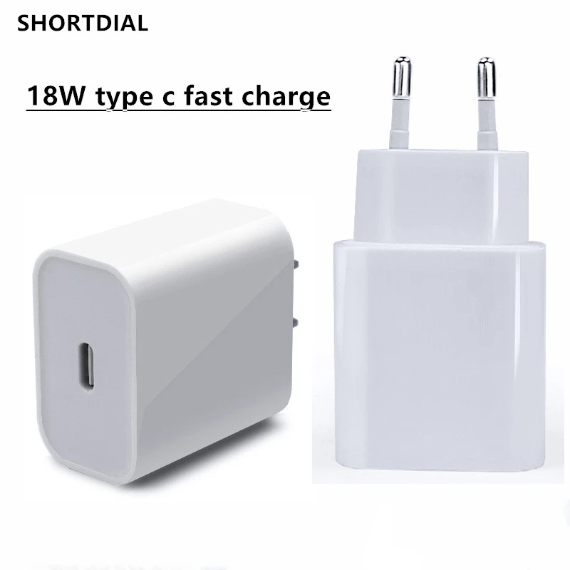 18 Вт usb type C зарядное устройство адаптер для iPhone 11 Pro XS Max XR 8 Plus PD Быстрая зарядка мощность Тип C ЕС Разъем для Apple зарядное устройство