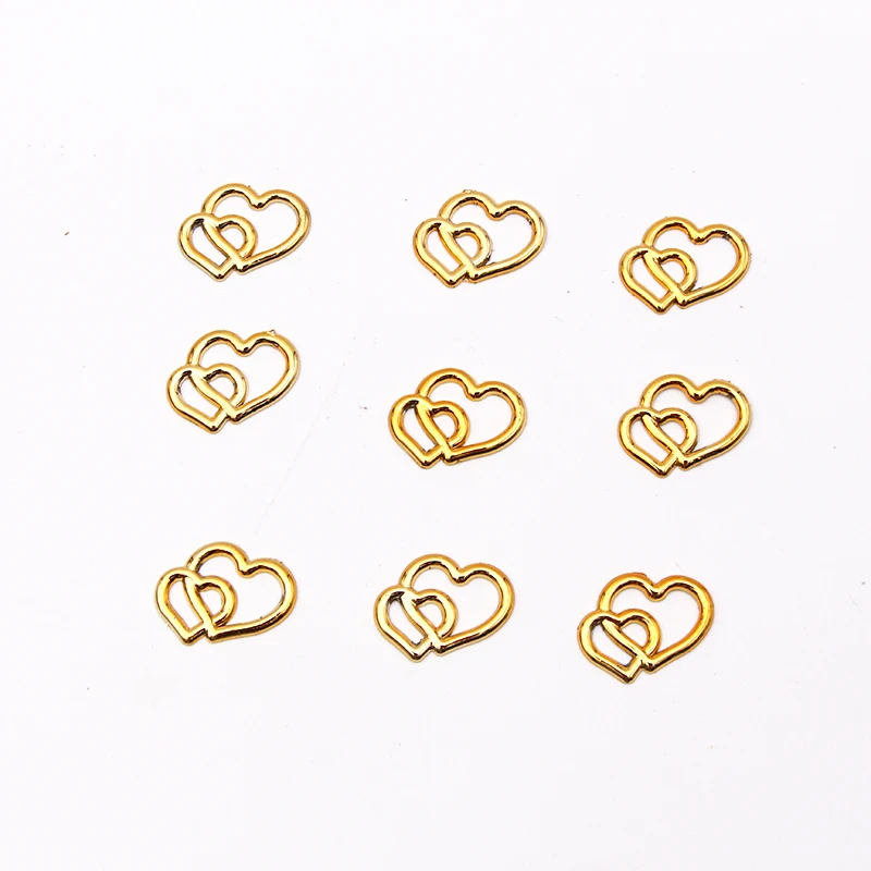 Style1-gold 24 шт. цвет серебристый, золотой крест двойной сердце двойной круг голубь Рыбы Сувениры специально для свадьбы, помолвки украшения своими руками - Цвет: Style1-gold