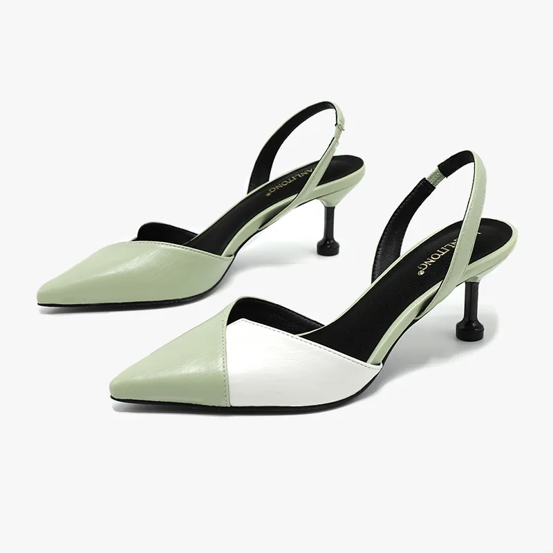 Женские босоножки на высоком каблуке модные в Корейском стиле с острым носком