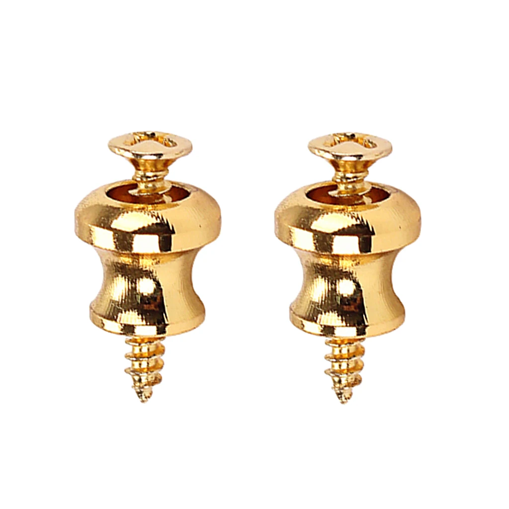 2 шт. Электрический замок для гитарного ремня кнопки с винтами струнных