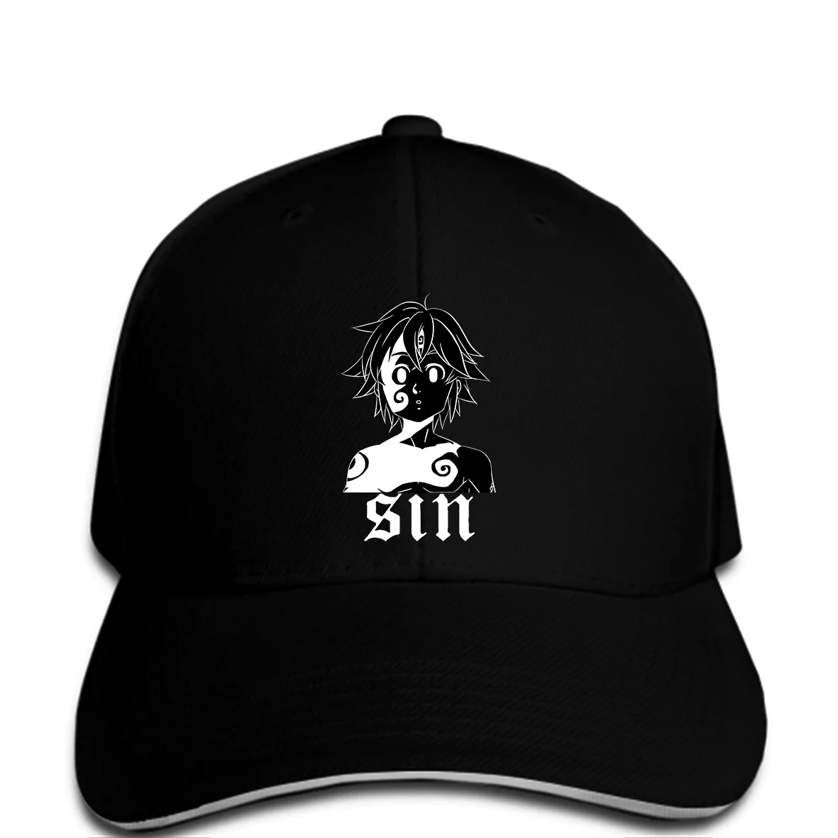 Мужская бейсболка 100% мягкая семерка смертных грехов мелиодас аниме логотип