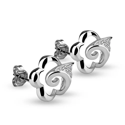 Новые Оригинальные 925 Серебряные сережки микро инкрустация цирконием серьги для