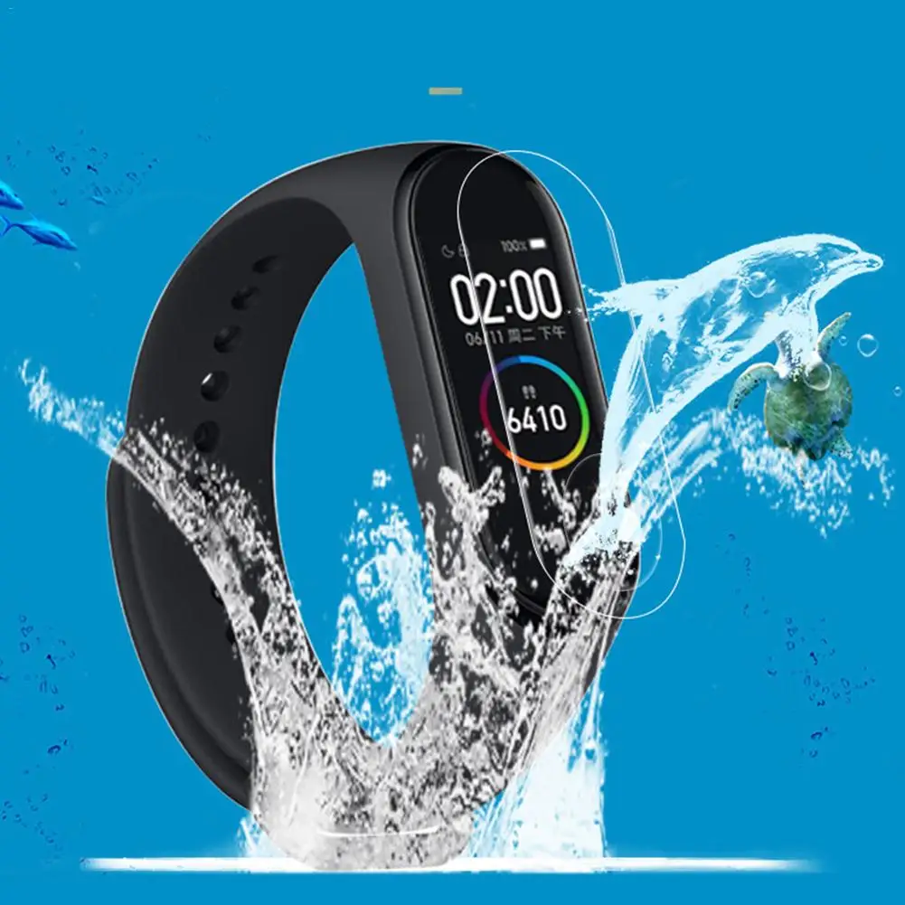 Умный Браслет на весь экран 5 шт. защитный чехол для Xiaomi Mi Band 4 сверхпрозрачная