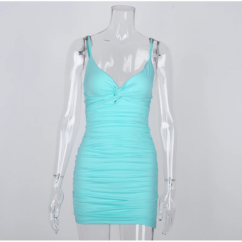 Женское двухслойное платье с рюшами Parthea эластичное облегающее вечернее