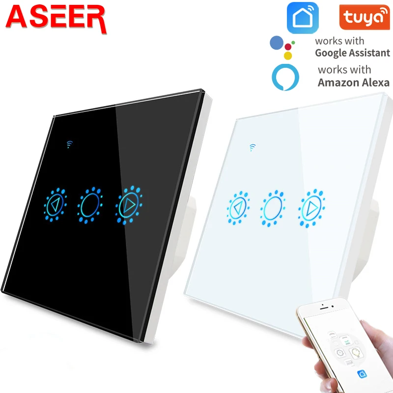 ASEER Tuya/Ewelink WiFi диммер ЕС/США умный светильник сенсорный выключатель Диммируемый