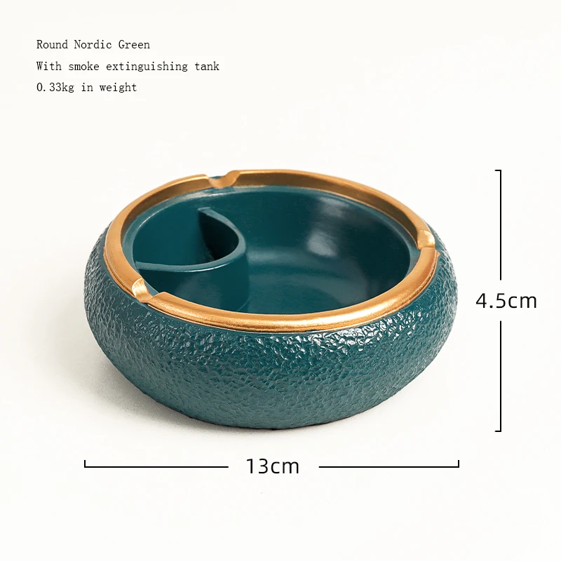 

Light Luxury Living Room Creative Ornaments Personality Trend Office Decoration Phnom Penh Round Creative Ashtray