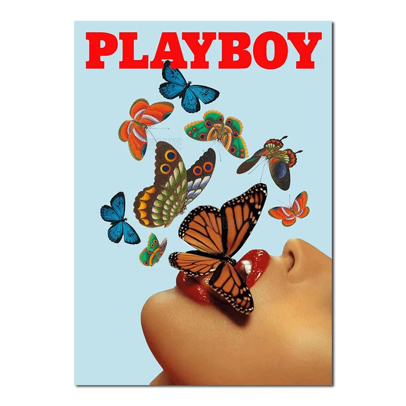 

Paint Digital Painting Beauty and Butterfly Poster European Style Living Room and Bedroom Home Wall Decoration