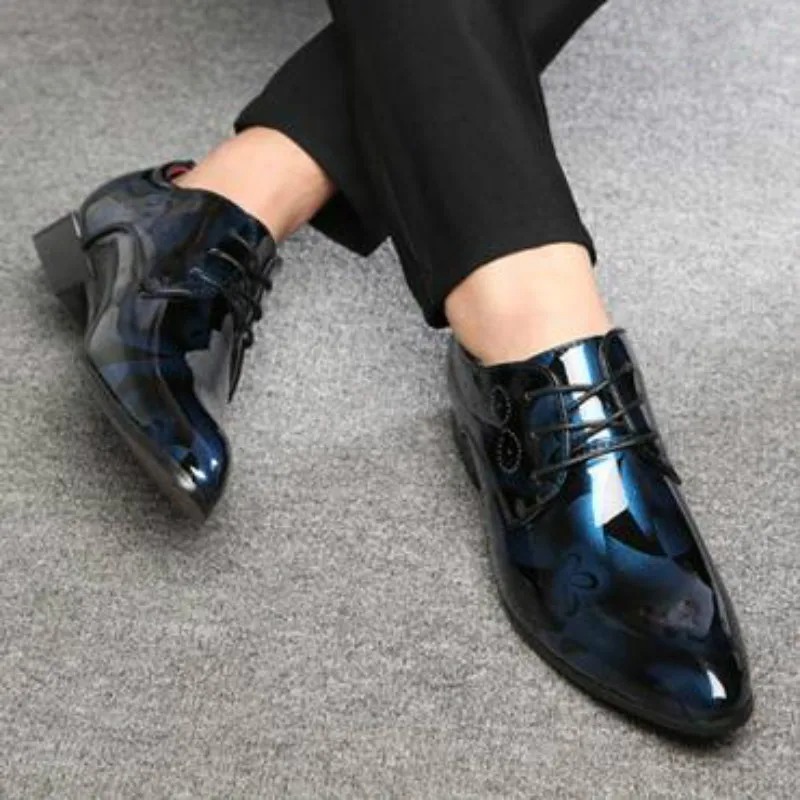 Мужские классические туфли YEELOCA лакированные кожаные оксфорды мужские