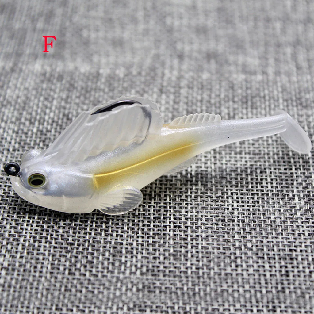 

10 Styles Fishing Lure Lead Head Soft Bait Swim Baits Fish Jumping Dark Sleeper Jig Fishing Paddle Tail Pike Bass Lure Kit #YP