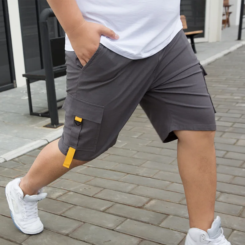 

Shorts Large Size 2020 Summer Streetwear Male Bermuda Cargo Side Pockets Plus Size 7XL 8XL 9XL Knee Length Men's Cotton Shorts