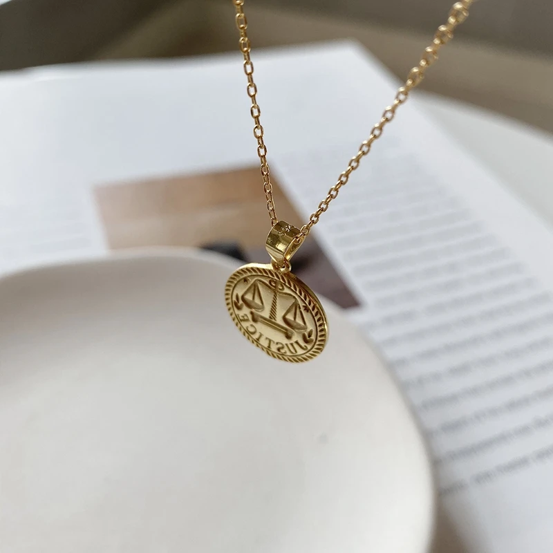 Серебряное ожерелье Silvology из стерлингового серебра 925 пробы с золотой круглой