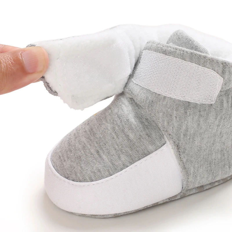 2020 Детские Зимние теплые первые ходунки хлопковая детская обувь милые детские