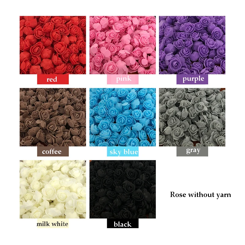 Flone 144 шт./упак. Мини Искусственные искусственные розы цветы подарок на день