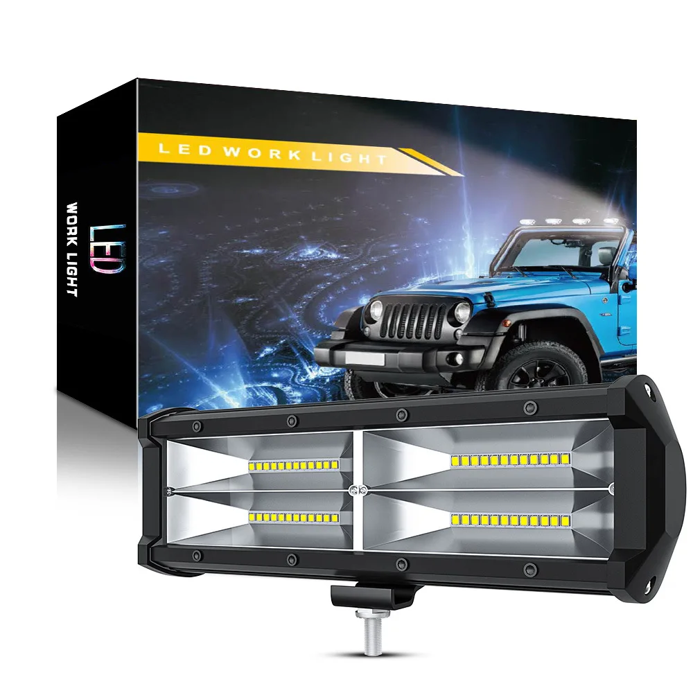 

LED Light Bar 6 Inch 48LED 144W Car LED Work Light Spotlight for 4x4 Boat ATV Spot Combo LED Bar Work Light