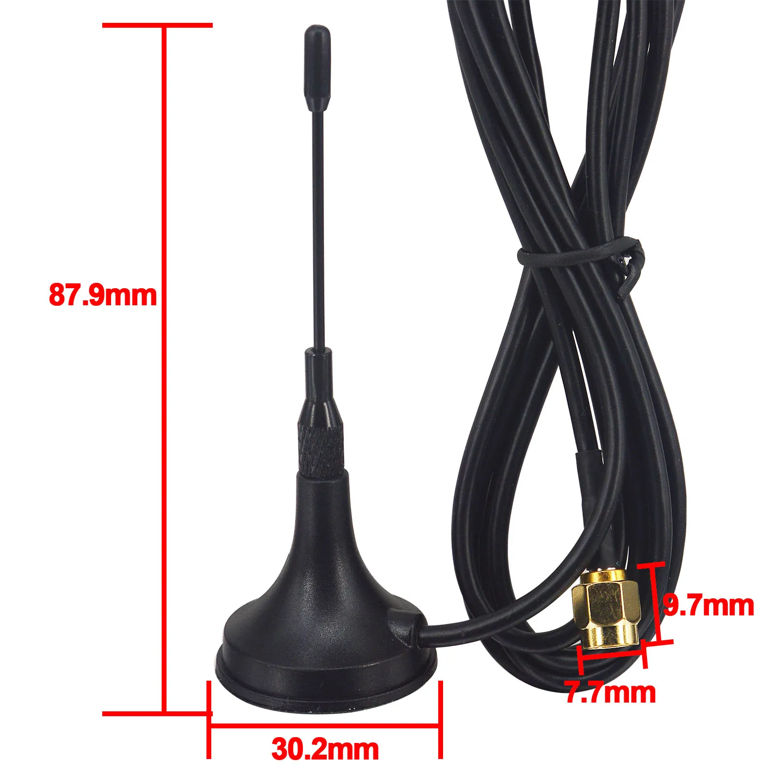 10 шт./лот GSM антенна 2 5 3dbi Ham радио беспроводная WLAN SMA фотомагнитная Базовая 1 м